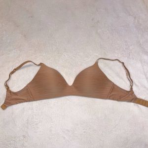 Victoria’s Secret light tan bra. Adjustable straps. Size 32 C.